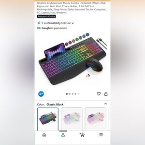 RGB Gaming Keyboard and Mouse Set